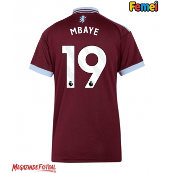Aston Villa Ibrahim Mbaye #19 Tricou Fotbal Replică 2026-27 Femei Acasa